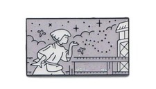 Haku Spirited Away Sakura Ghibli Metall Emaille Glitzer Pin Anstecker japanischer Anime