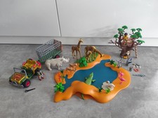 Playmobil Große Wasserstelle 4827 viele Tiere  4832 Rangerfahrzeug mit Nashorn