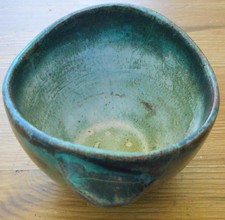 Vintage Paul Dresler Grootenburg Übertopf,  Blumentopf grün