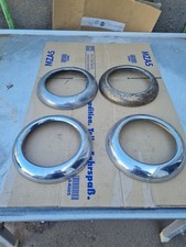 4 x Chrom Lampenring Barkas? Framo? W50? Trabant? Wartburg? usw. DDR IFA