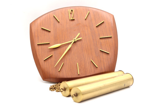 Junghans wanduhr aus - aus, teakholz