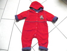 Sigikid Kuschelfleece Overall mit Kapuze  rot Gr.  68