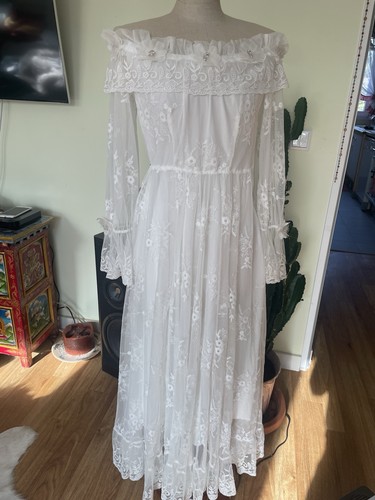 Weisses spitzenkleid - spitzenkleid, /