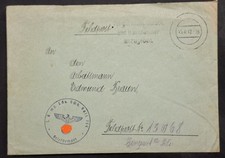 (U03) Feldpost 1942 ab Mainz an Arbeitsmann in Bingen / tolle Schrift !!