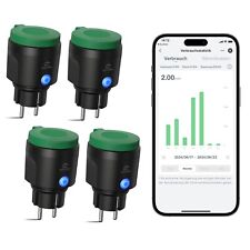 EIGHTREE WLAN 4 er Pack Steckdose Outdoor IP44 Außensteckdose Wasserdicht Alexa