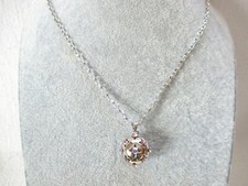 Halskette rhodiumfarben mit