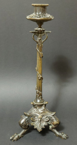 Alter bronze kerzenleuchter - bronze,