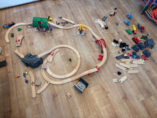 Holzeisenbahn Großes KONVOLUT 100+ TEILE, Brio und Lidl