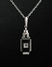 Anhänger Silber Art Deco