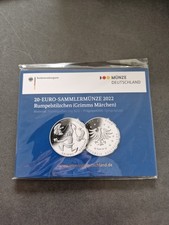 20 Euro Deutschland 2022 Silber 925 - Rumpelstilzchen aus Grimms Märchen PP
