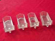 4 x alte Glasschütten /