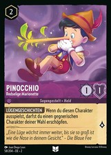 Disney Lorcana TCG Card - Pinocchio - Redselige Marionette 58/204 - 2ROF