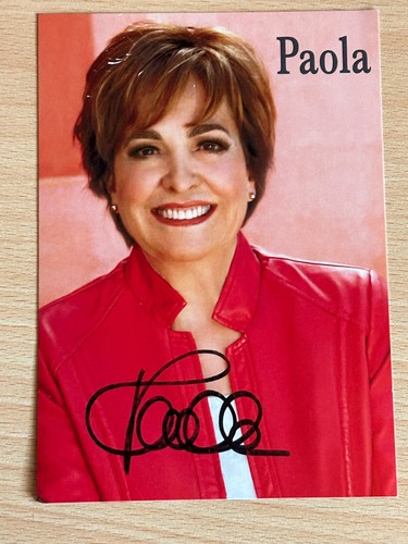 Paola felix autogrammkarte - paola,