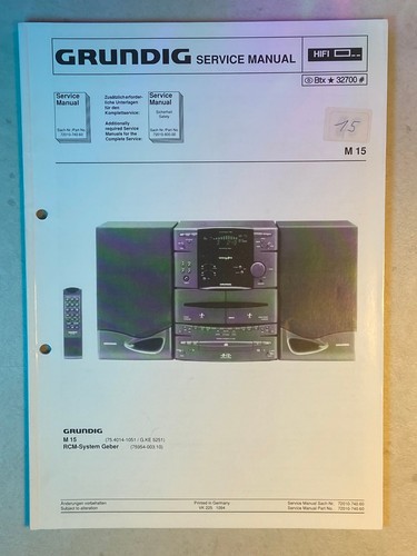 Grundig service manual für - grundig,