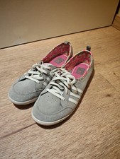 Adidas Damenschuhe Sneaker Gr. 38 Ballerina Wildleder grau Neo Label (15352)