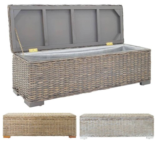 Truhe 110cm natur kubu rattan - 110cm,