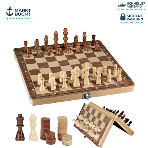 Schachspiel magnetisch holz - schachspiel,