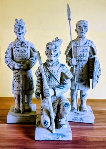 Chinesische krieger 3er set - chinesische, krieger,