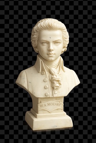 Mozart büste figur - mozart, –