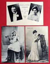 3 x AK um 1910 Typen Anna u. Franz Verdier, Gertrude Belli, Sophie Loré  ( 4491
