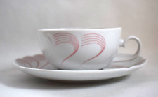 Teetasse & Untertasse Seltmann Weiden Helena roten Wellen