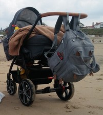 Kinderwagen Gesslein F4 Air plus- Kombikinderwagen, Farbe Grau, 