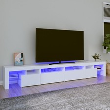 TV Schrank mit LED-Leuchten Lowboard Fernsehschrank TV Möbel Fernsehtisch DE