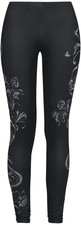 Rock Rebel by EMP Damen schwarze Leggings mit Ornamenten