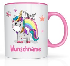 Einhorn Regenbogen Tasse Motiv