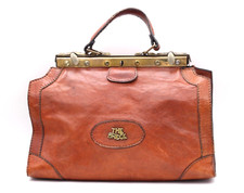 Original The Bridge Arzttasche Koffer Doktortasche aus Leder Vintage braun