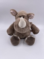 NICI NASHORN Rhino Burt Wild Friends grau sitzend Plüsch Kuscheltier Stoff 25 cm