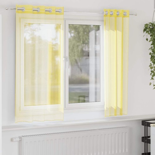 2er set vorhang gardinen sheer - set,