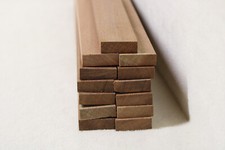 (a58)  13Stk 40cm Rechteckleiste Mahagoni 10x30mm Vierkant Holzleisten