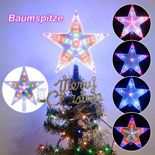 Weihnachtsbaumspitze led stern - weihnachtsbaumspitze,