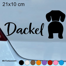 Autoaufkleber Dackel Sticker 21x10 cm A211