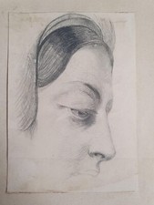 Alte Bleistift - Zeichnung auf