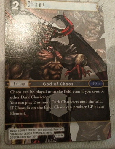 Final fantasy tcg - tcg, 1-184h