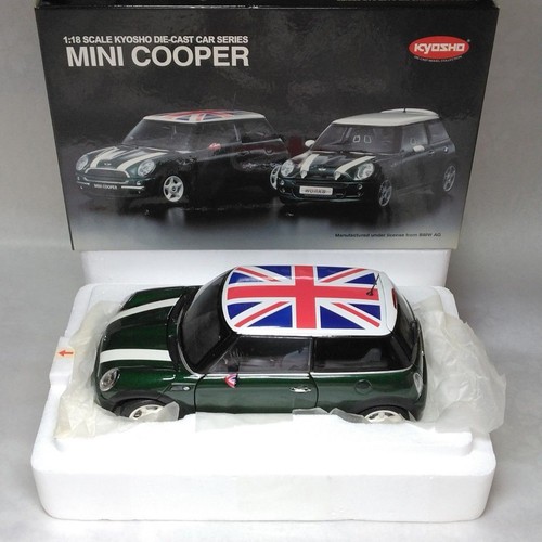 Kyosho mini cooper grün - kyosho, 1/18