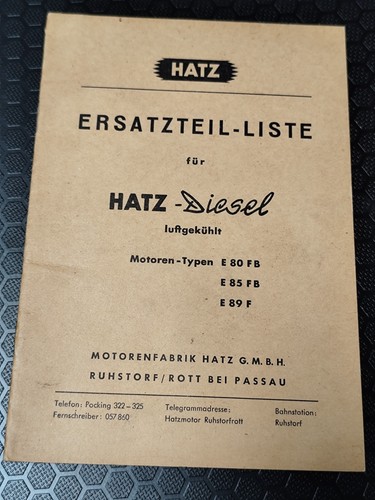 Hatz diesel e80 - diesel, fb