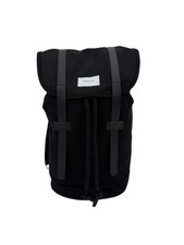 Sandqvist Rucksack Stig Black schwarzer Unisex Rucksuck aus Canvas Laptopfach