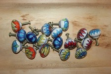 Keramikknopf/Schrankknopf Metall/Keramik♥Keramikgriff♥Türknauf 2,5 cm Durchm.