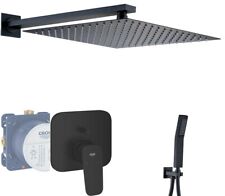 GROHE Cubeo Armatur Duscharmatur Unterputz Dusche Regendusche matt Black C2