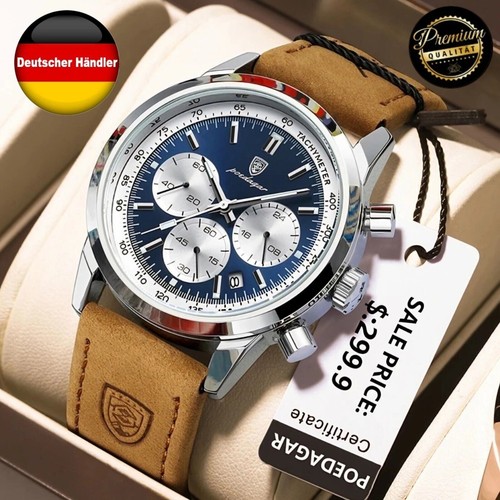 Leder armbanduhr poedagar - armbanduhr,
