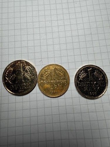 Deutsche mark vergoldet 1 - mark, vergoldet(1