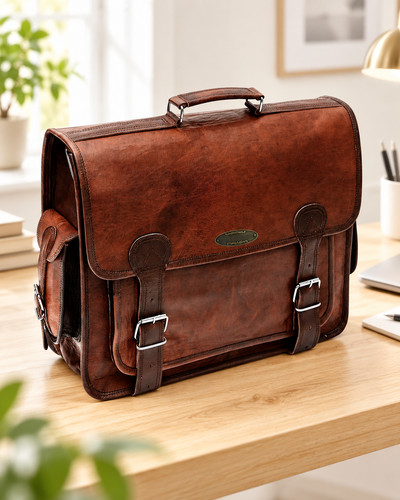 Echtleder kuriertasche - 18, "