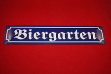 "Biergarten" Straßenschild