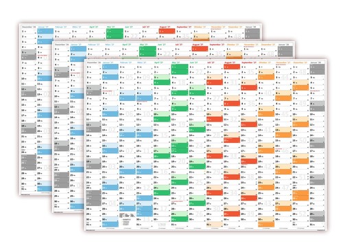 Rainbow wandkalender din - wandkalender, a0