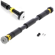 Klimmzugstange, Verstellbar Türrahmen, Rutschfest Türreck Wandmontage Schwarz