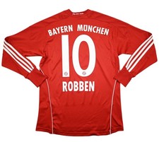 Adidas 2013-14 BAYERN MUNCHEN *ROBBEN* LONGSLEEVE SHIRT TRIKOT L. KINDER