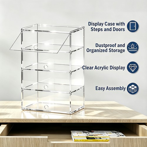 Stöckige acryl vitrine - 4-stöckige,